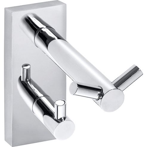 Pyyhekoukku Bemeta Beta, 2 koukkua, hopea