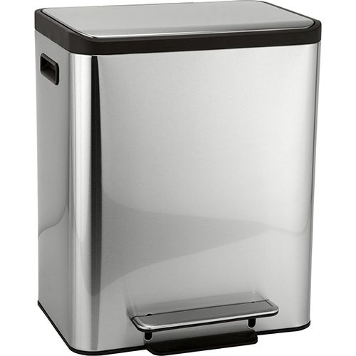 Lajitteluastia Bemeta Home, 2x15 l, hopea