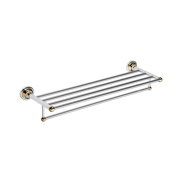 Pyyhetanko Bemeta Retro, 605 mm, kaiteella, kulta/kromi