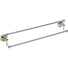 Kaksoispyyhetanko Bemeta Retro, 600 mm, kulta/kromi