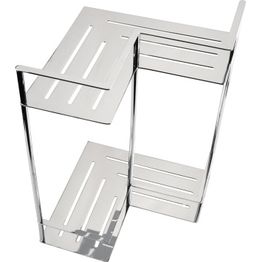 Suihkun kaksoiskulmahylly Bemeta Cytro, 355x240x375 mm, hopea