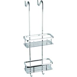 Kaksoissuihkuhylly Bemeta Cytro, 250x205x705 mm, riippuva, hopea