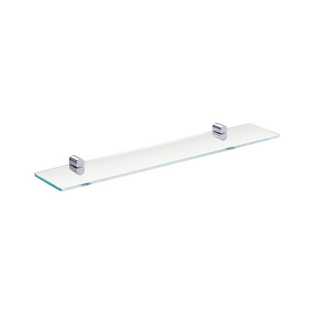 Kylpyhuonehylly Bemeta Organic, 600 mm, lasi, hopea