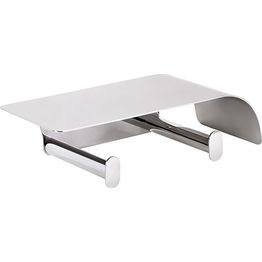 WC-paperiteline hyllyllä Bemeta Organic, kahdelle rullalle, hopea