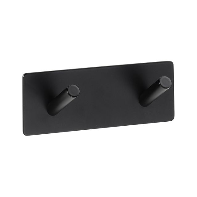 Vaateripustin Bemeta Easy, 2 koukua, musta