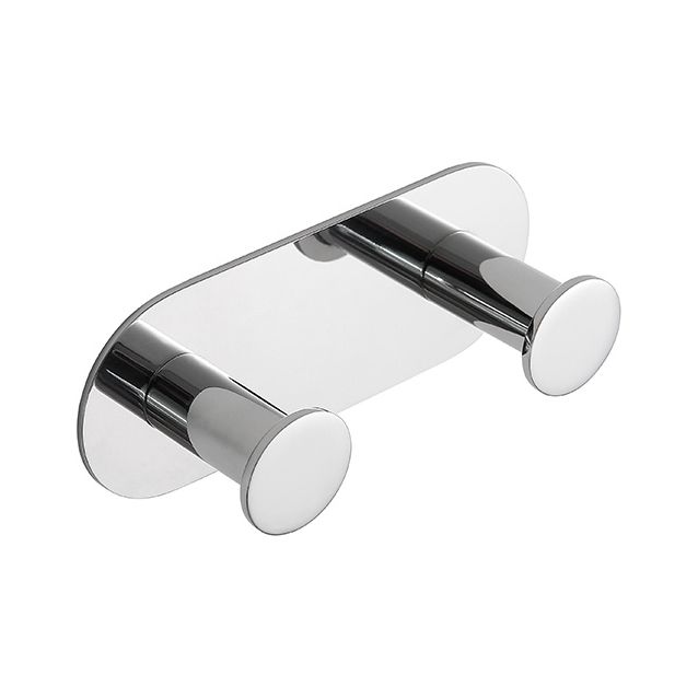 Vaateripustin Bemeta Easy, 2 koukkua, kiillotettu hopea