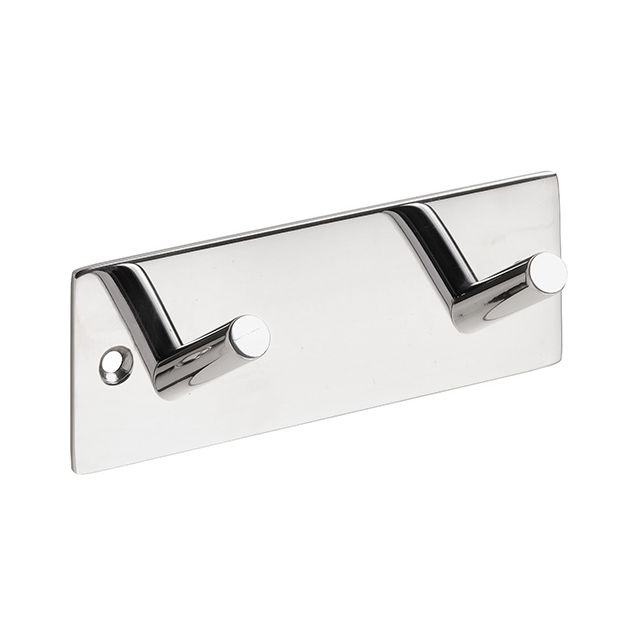 Pyyheteline 2 koukulla Bemeta Easy01, kulmikas, kiillotettu teräs