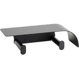 Kaksois-WC-paperiteline hyllyllä Bemeta Organic Black, musta