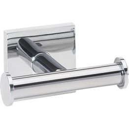 Kaksoispyyhekoukku Bemeta Quadra, kiiltävä kromi