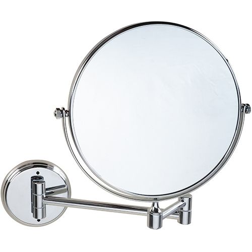 Kaksipuoleinen meikkipeili Bemeta, Ø 200 mm, economy, yksi nivel kiiltävä kromi