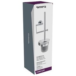 Kylpyhuoneen tarvikesetti Bemeta Circum, 2 osaa, kiiltävä kromi