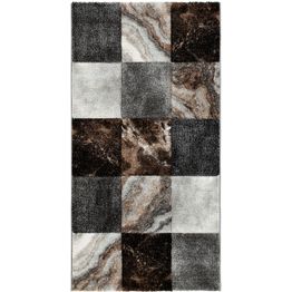 Käytävämatto Benina Brilliance Dark Square harmaa, eri kokoja