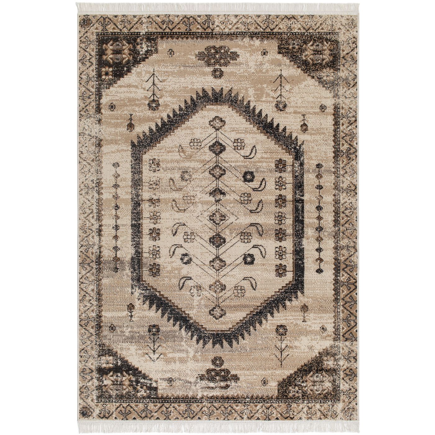 Matto Benina Tulum Maya 200x290cm valkoinen