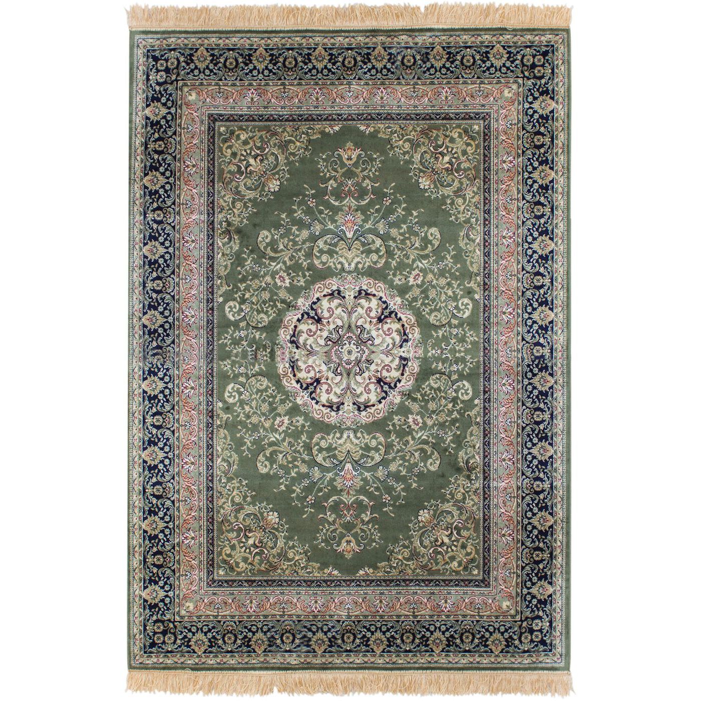 Matto Benina Casablanca Medallion 160x230cm vihreä