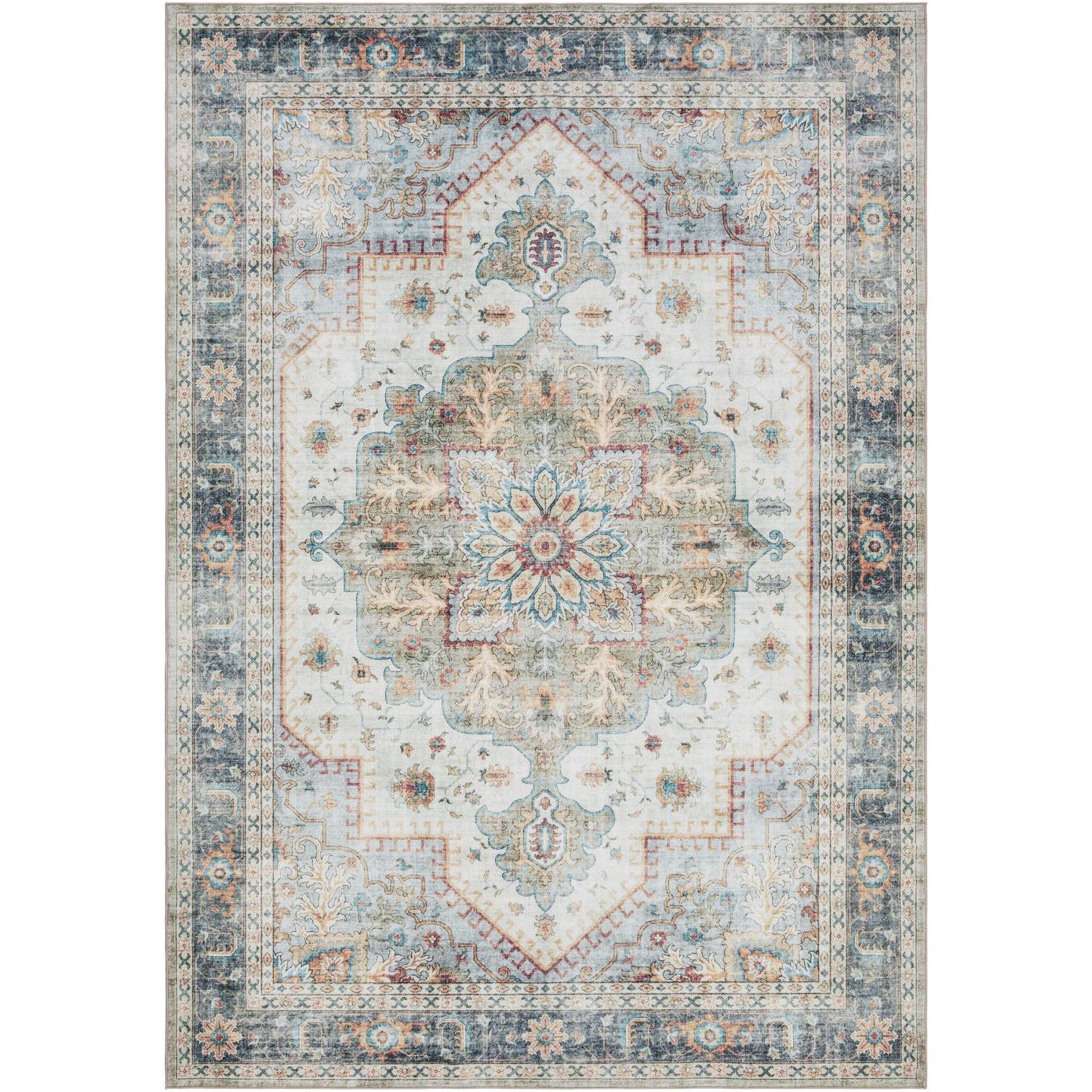 Matto Benina Tarfaya Kerman 240x340cm valkoinen