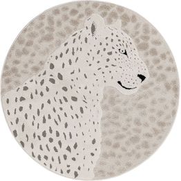 Pyöreä matto Benina Genova Leopardi Ø120cm kerma