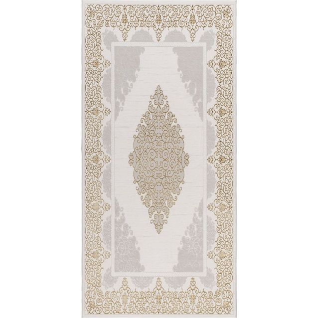Käytävämatto Benina Ankara Medallion 80x150cm kerma/kulta