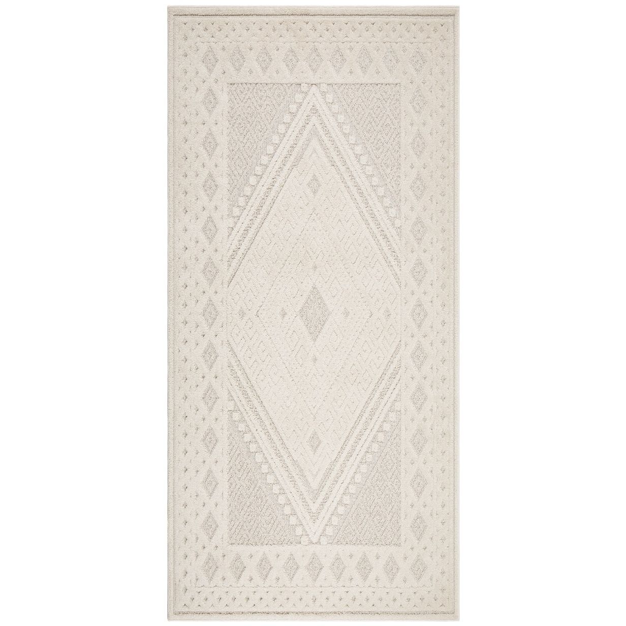 Käytävämatto Benina Hampton Medaljong, 80x150cm, kermanvaalea