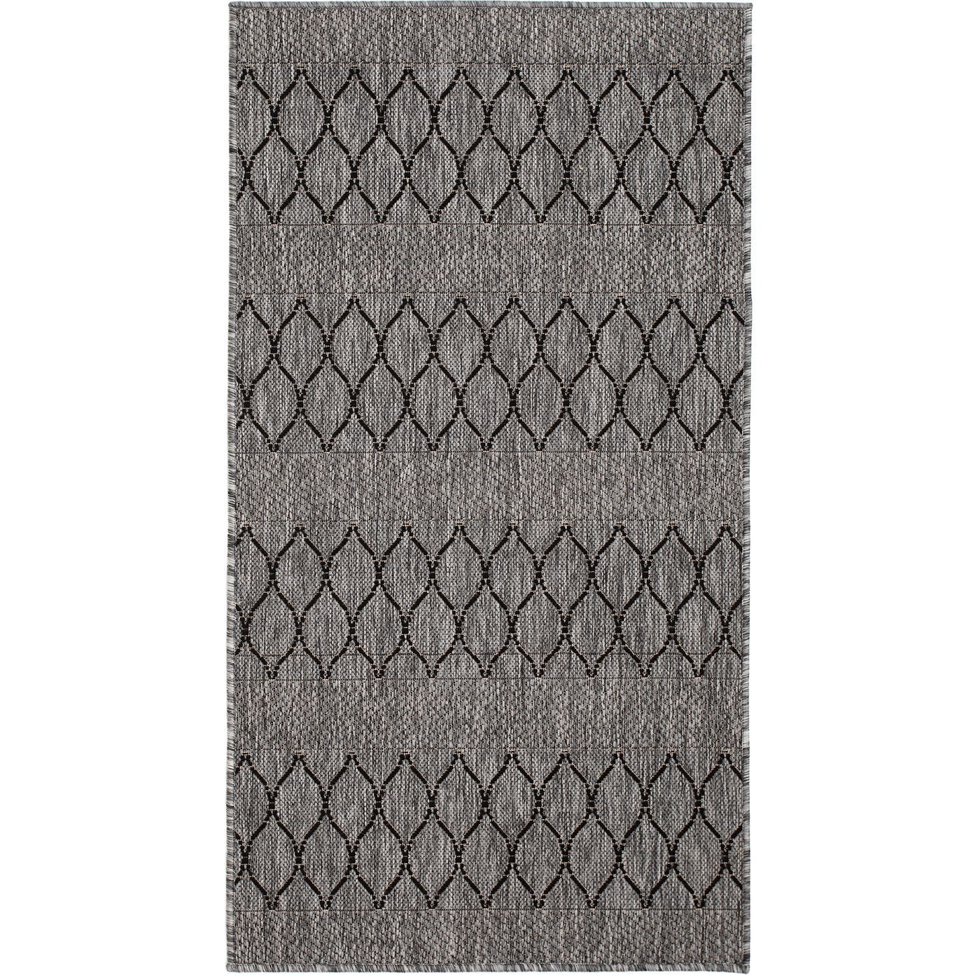 Käytävämatto Benina Madrid Bell 80x240cm harmaa/musta