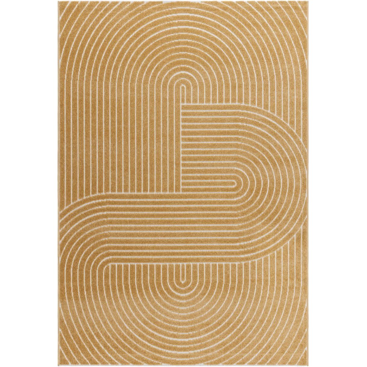 Matto Benina Hawaii Shape, sisä- ja ulkokäyttöön, 160x230cm, keltainen