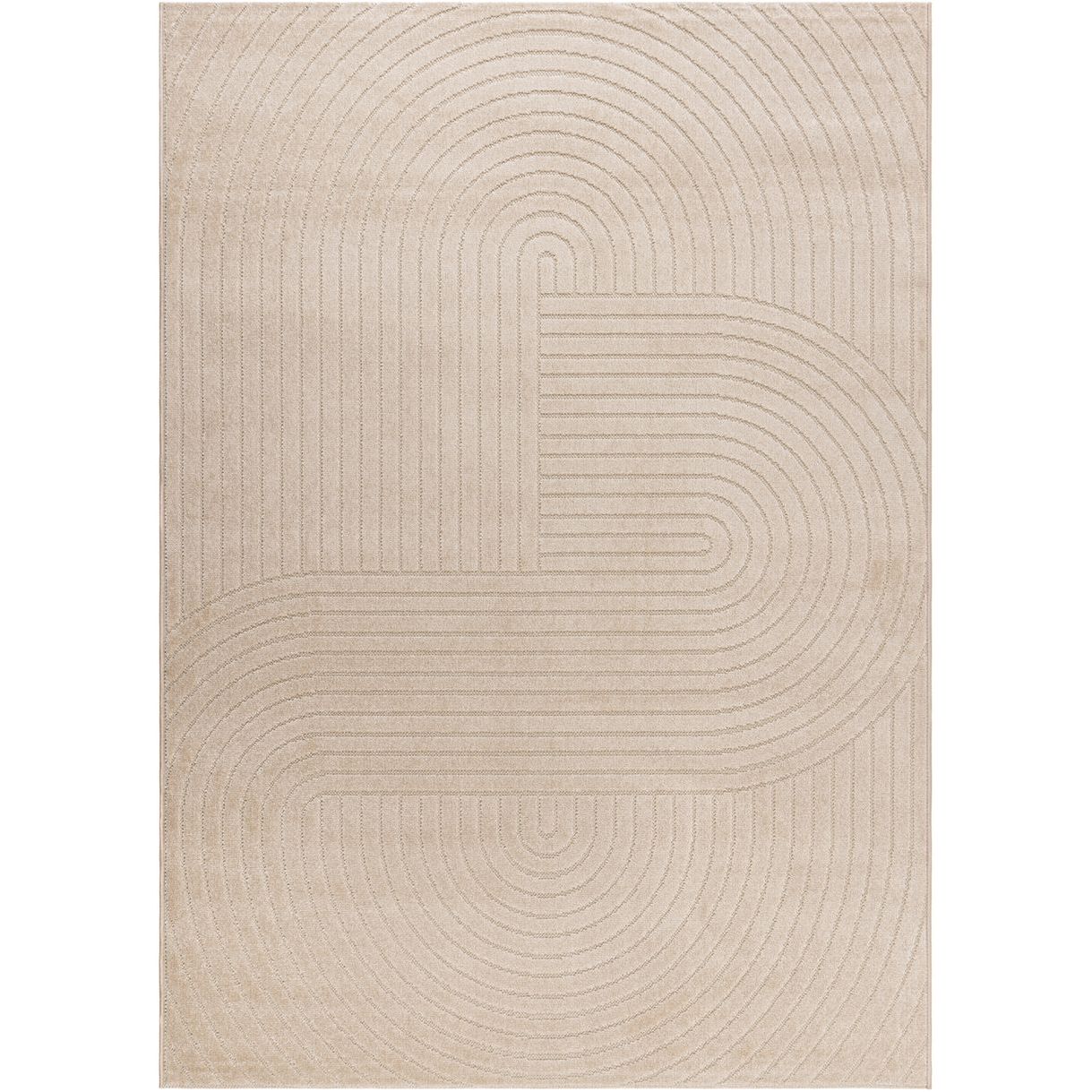 Matto Benina Hawaii Shape, sisä- ja ulkokäyttöön, 240x340cm, pellava