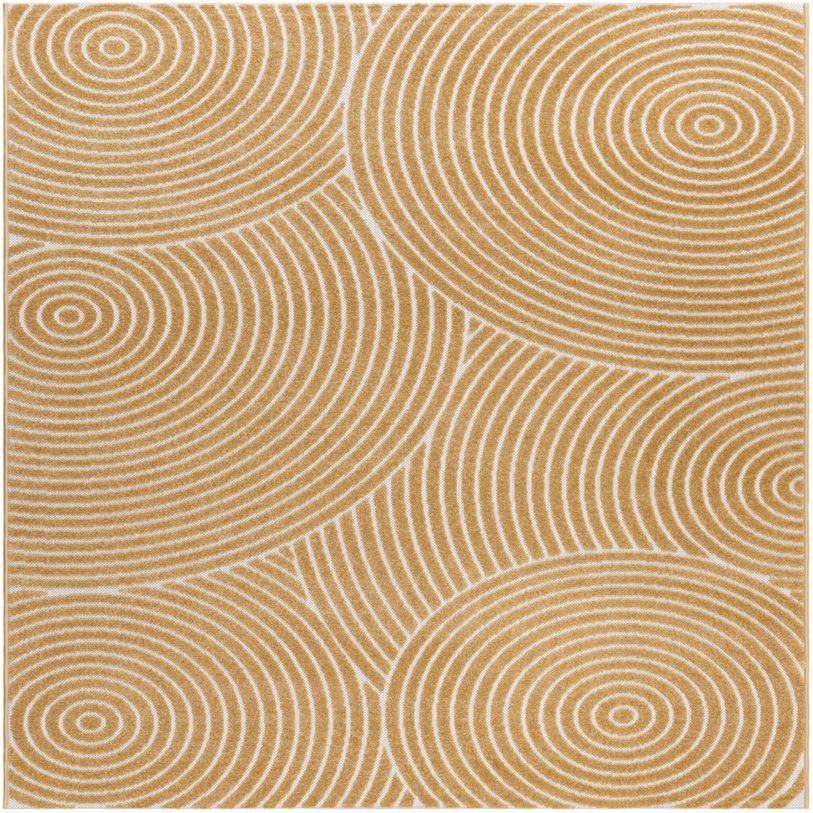 Matto Benina Hawaii Trend, sisä- ja ulkokäyttöön, 280x280cm, keltainen
