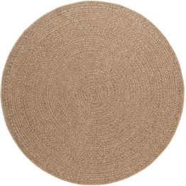 Pyöreä matto Benina Natural Circle, sisä- ja ulkokäyttöön, ruskea, eri kokoja