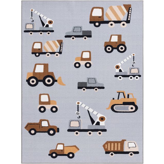 Matto Benina Play Wheels Harmaa 120x160 cm
