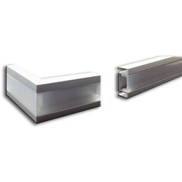 LED-boordilistan ulkokulmapala Euroshrink E-301A, alumiini, eri värejä