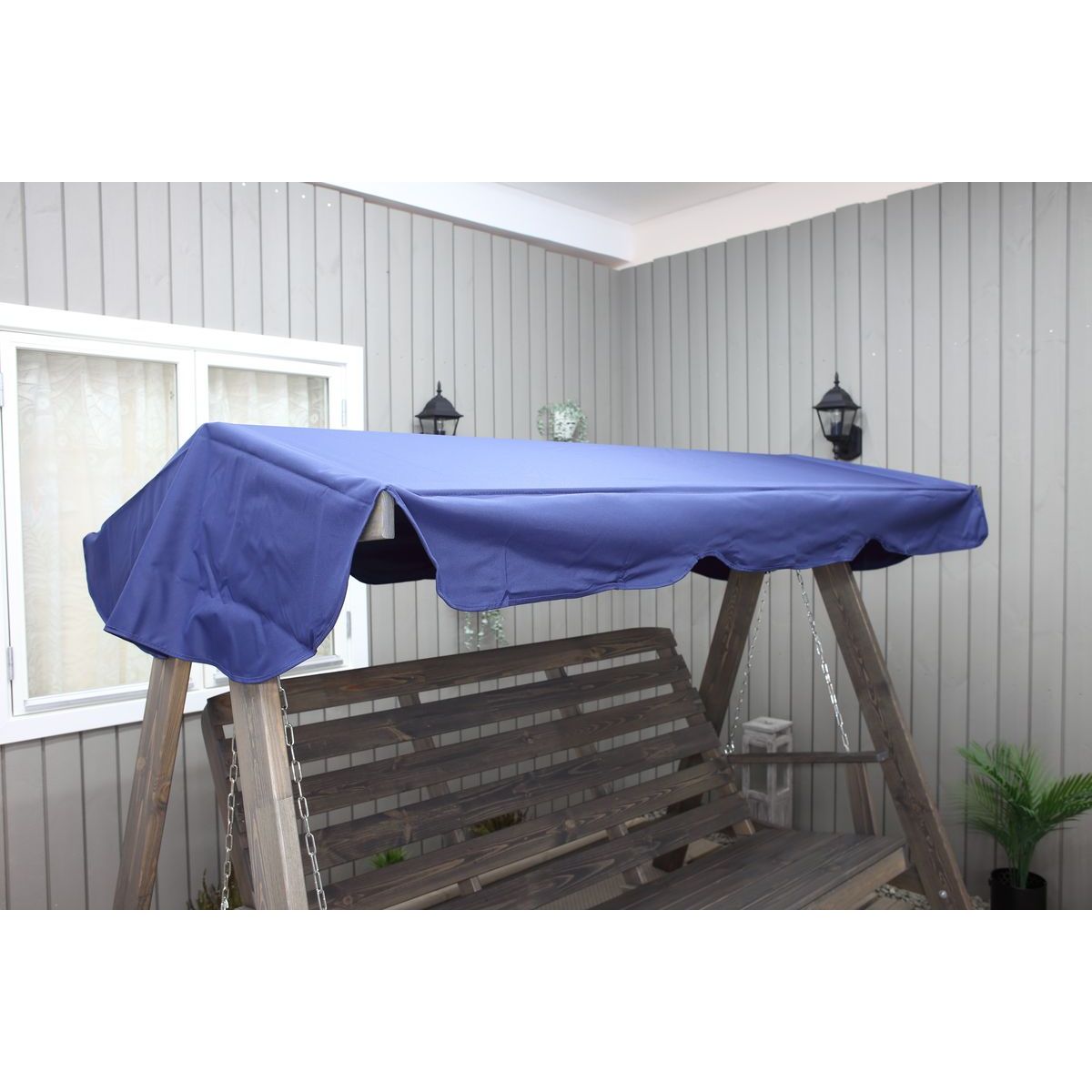 Puutarhakeinun katos Baltic Garden 167x275cm sininen