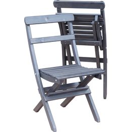 Taitettava tuoli Baltic Garden Knohult 2kpl musta