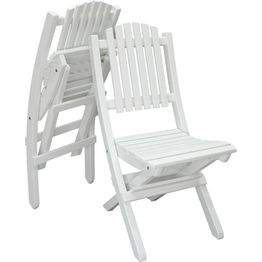 Taitettava tuoli Baltic Garden Visby 2kpl valkoinen