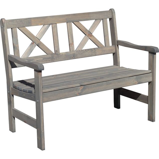 Puutarhasohva Baltic Garden Europe 2-istuttava harmaa