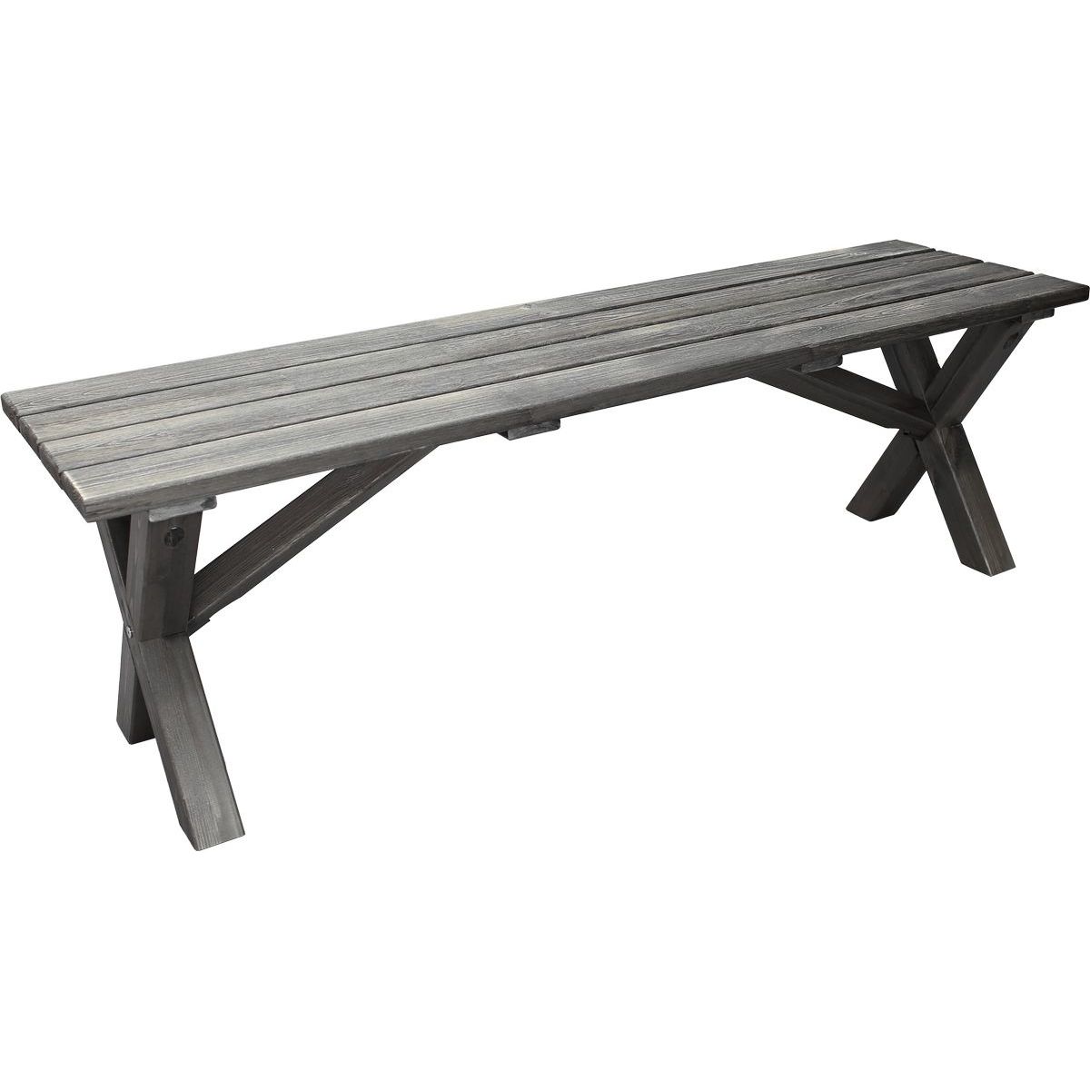Puutarhapenkki Baltic Garden Scottsdale 140cm harmaa