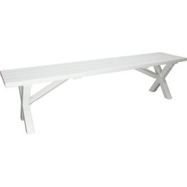 Puutarhapenkki Baltic Garden Scottsdale 180cm valkoinen