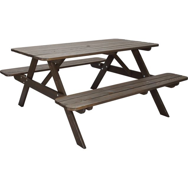 Piknik-pöytäryhmä Baltic Garden Rasta 150cm ruskea