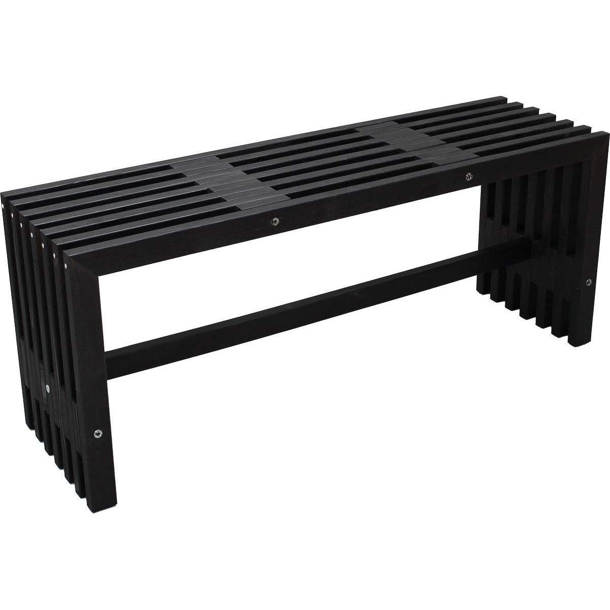 Puutarhapenkki Baltic Garden Cuba 110cm mustaa