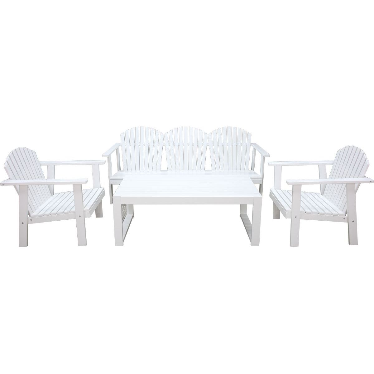 Oleskeluryhmä Baltic Garden Kungshamn 5-istuttava valkoinen