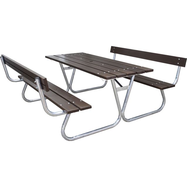 Piknik-pöytäryhmä Baltic Garden Stabil, selkänojalla