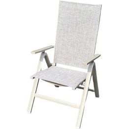 Taitettava nojatuoli Baltic Garden Palermo, vaalea