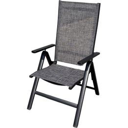 Taitettava nojatuoli Baltic Garden Palermo, musta