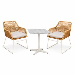 Ruokailuryhmä Baltic Garden Palermo pöytä, 70 cm, 2 kpl Seville tuolia