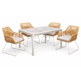 Ruokailuryhmä Baltic Garden Palermo pöytä, 200 cm, 4 kplSeville-nojatuolia