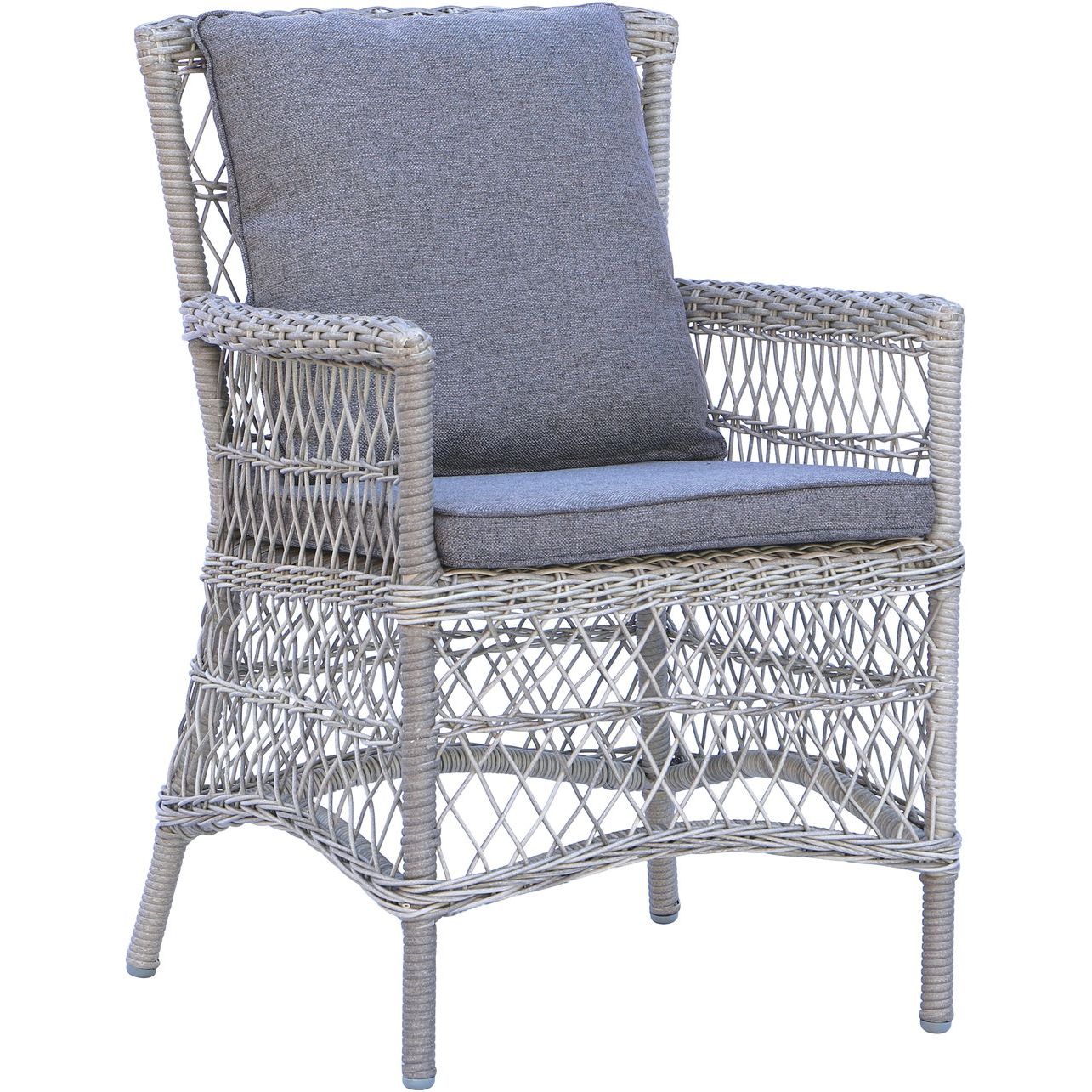 Tuoli Baltic Garden Cathie, 2kpl, harmaa polyrottinki