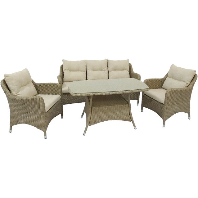 Oleskeluryhmä Baltic Garden Bristol, 3+1+1-istuttava, beige