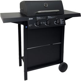 Kaasugrilli Dose Barbeque 10139, 3 poltinta, musta