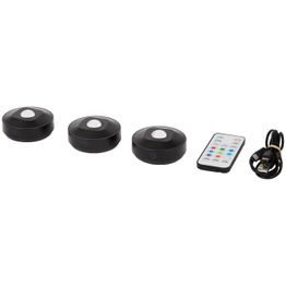 Kohdevalaisin Berg RGB LED ladattava, 3 kpl, musta