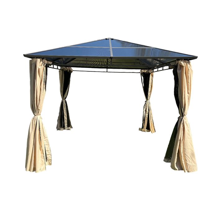 Paviljonki Mag-Pro Garden, 300x300 cm polykarbonaattikatto 6 mm antrasiitti