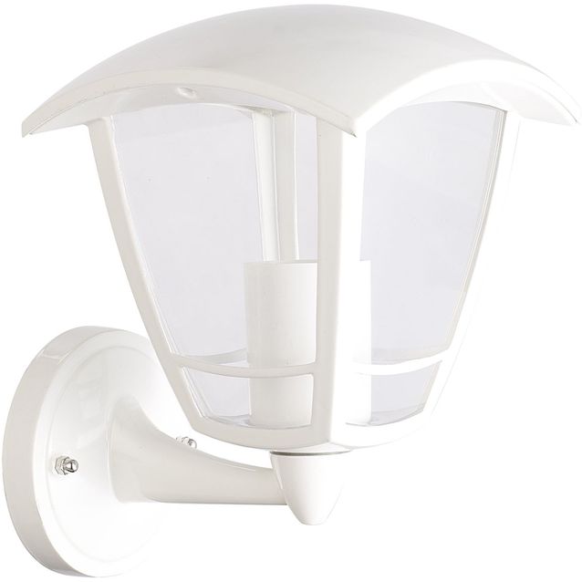 Ulkoseinävalaisin Emax Aura, E27, alakiinnitys, valkoinen