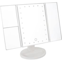 Meikkipeili Lumo LED-valoilla, kolmeosainen